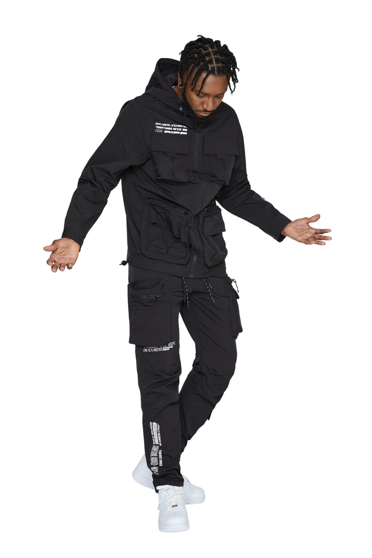 Smoke Rise - Nylon Jogger - Black