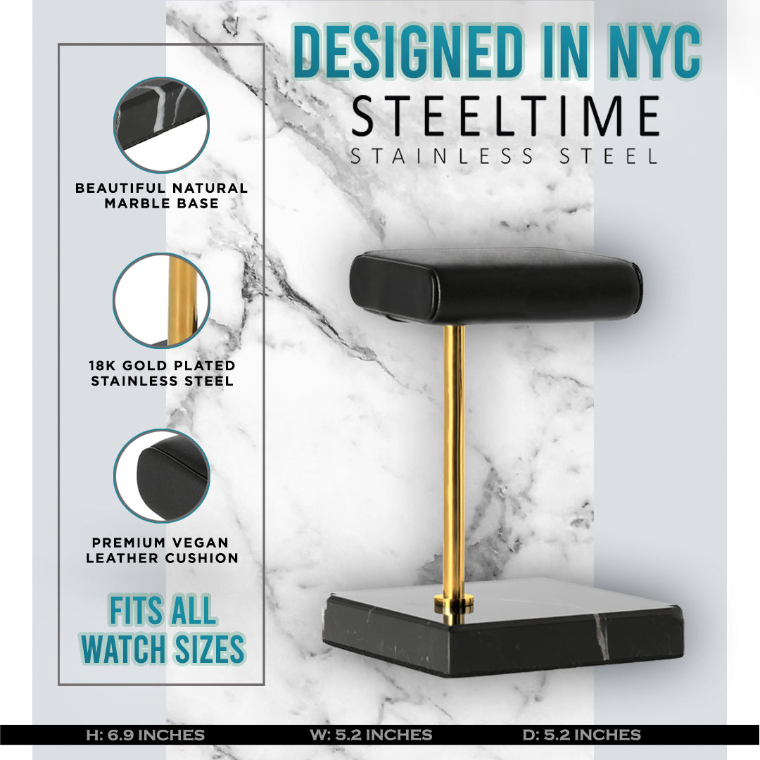 Deluxe Leather Padded Watch Display Stand