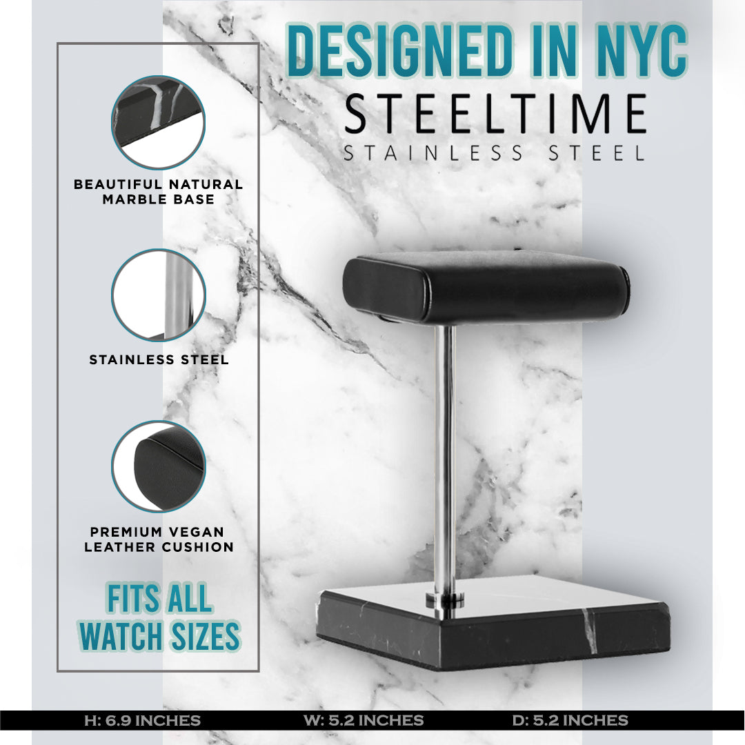Deluxe Leather Padded Watch Display Stand