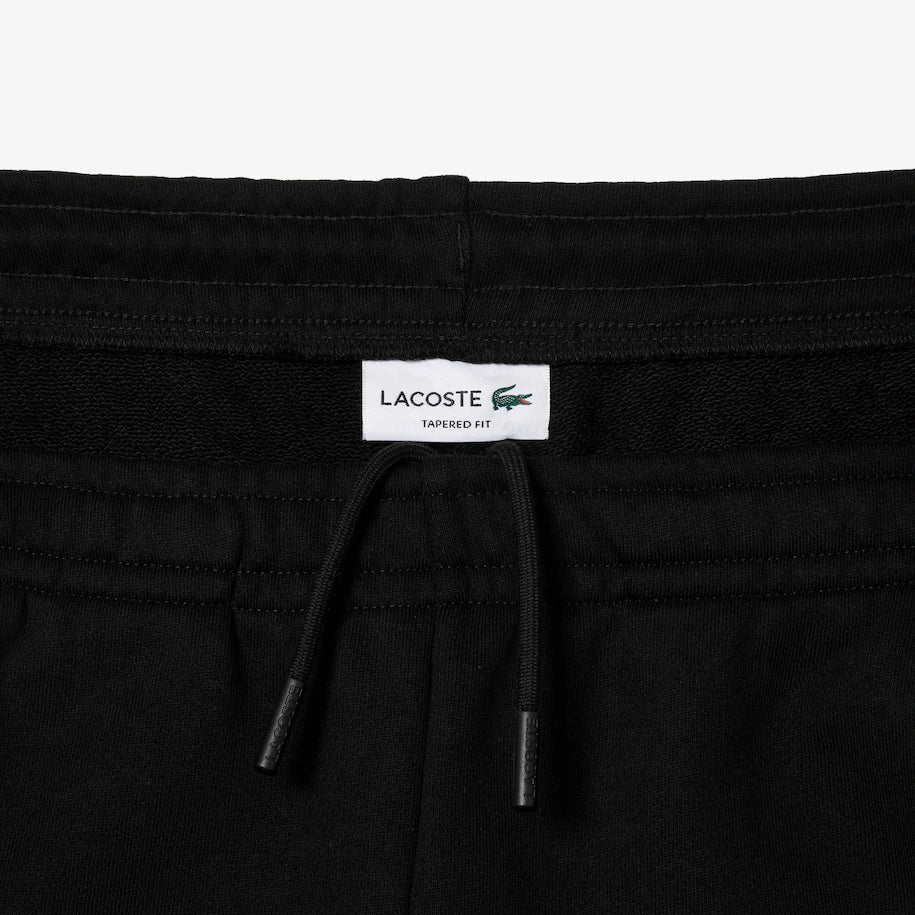 LACOSTE MEN’S COLORBLOCK JOGGER SWEATPANTS BLACK GREY
