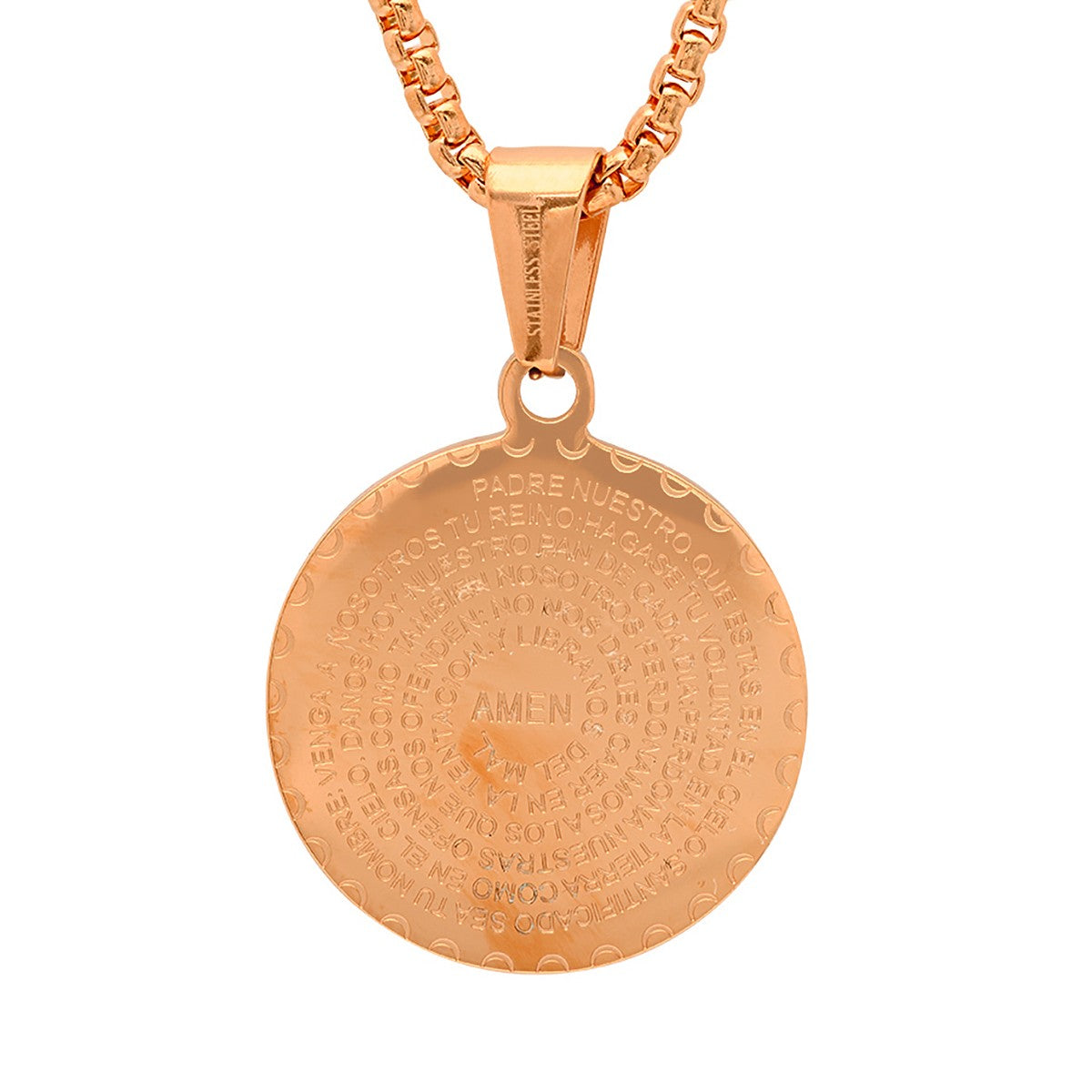 Padre Nuestro Prayer with Simulated Diamonds