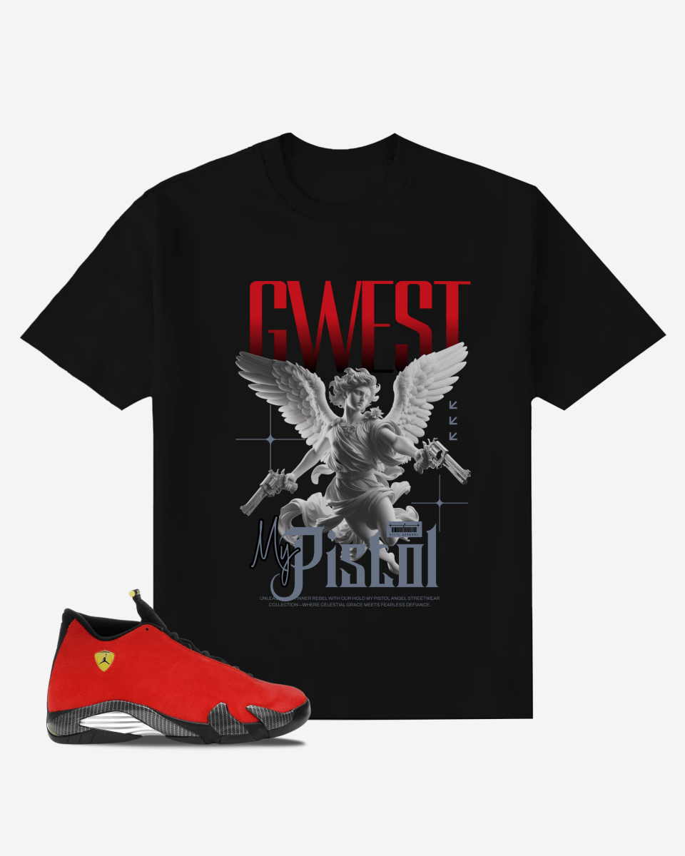 Angel Gun Streetwear Oversized T-Shirt