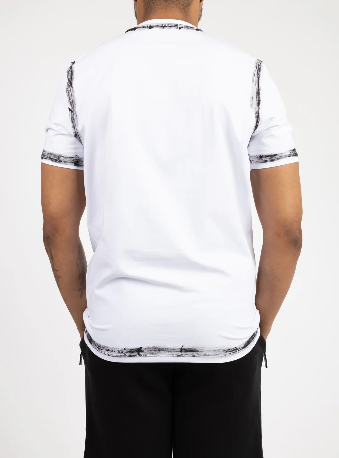 Roberto Vino Milano Drope Logo Slim Fit T-Shirt Multi Colors