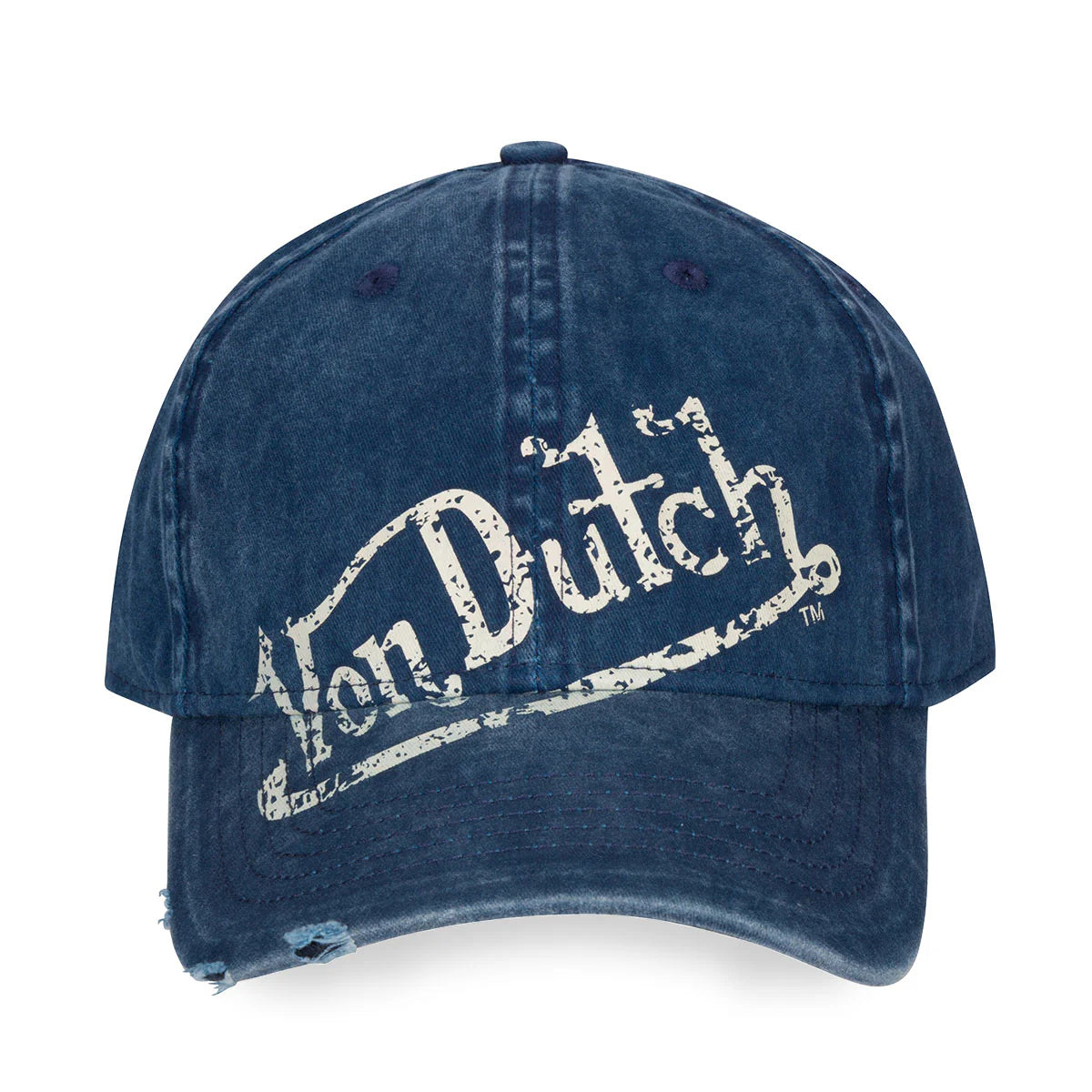 VON DUTCH BLUE DISTRESSED DAD HAT