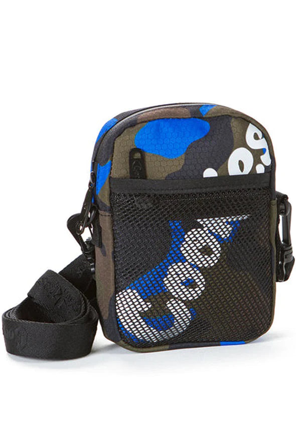 COOKIES LAYERS SMELL PROOF NYLON SHOULDER BAG CAMO BLUE