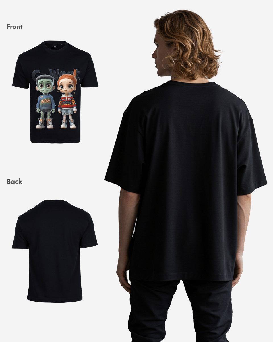 Couple Claus Oversized T Shirt