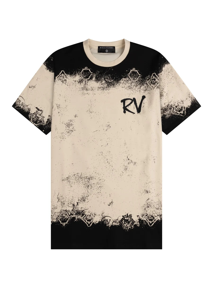 Roberto Vino Milano Tasteless Paintless & Fearless Slim Fit T-Shirt Multi Colors