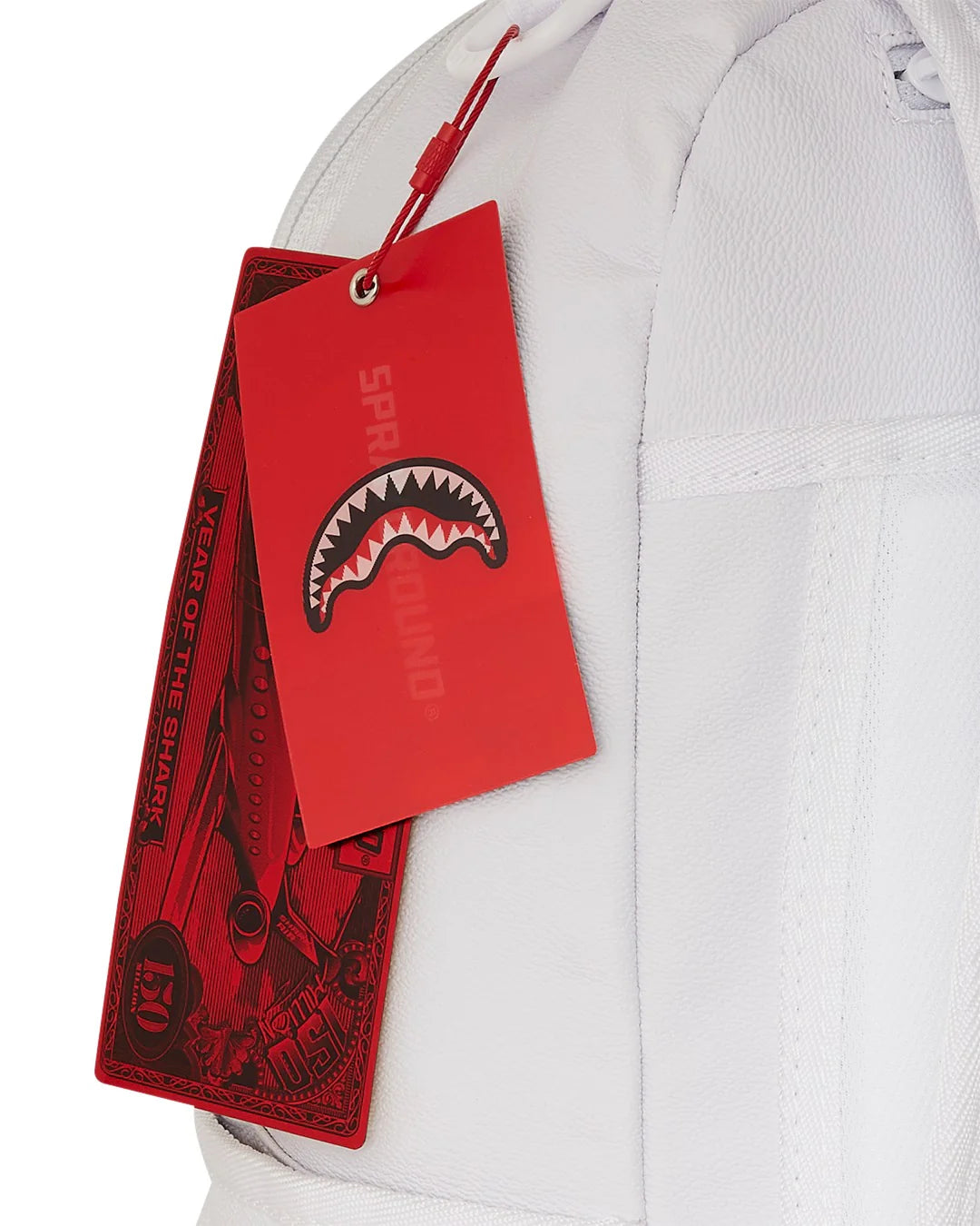 SPRAYGROUND WHITE PYRAMID DLX BACKPACK