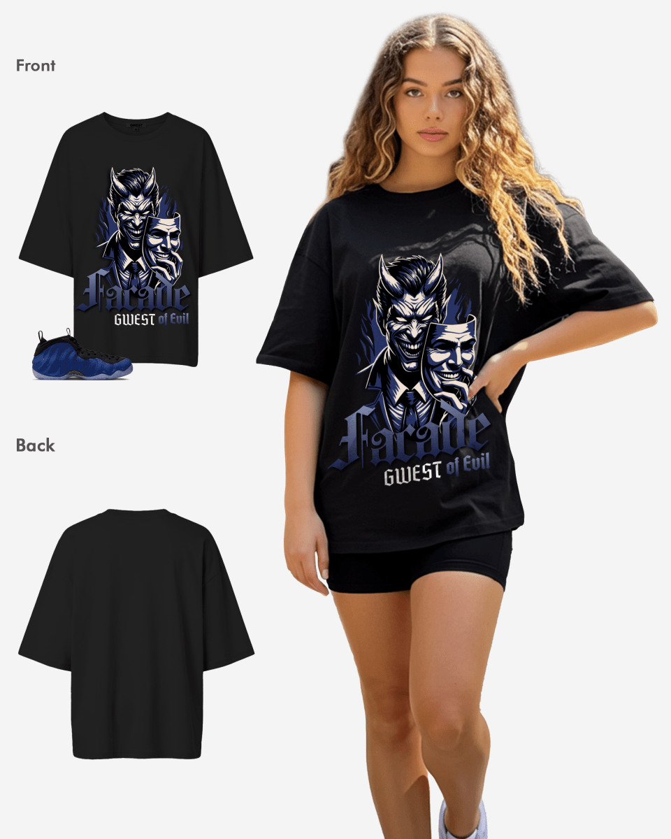 G West Facade Of Evil Oversized Women's T-Shirt