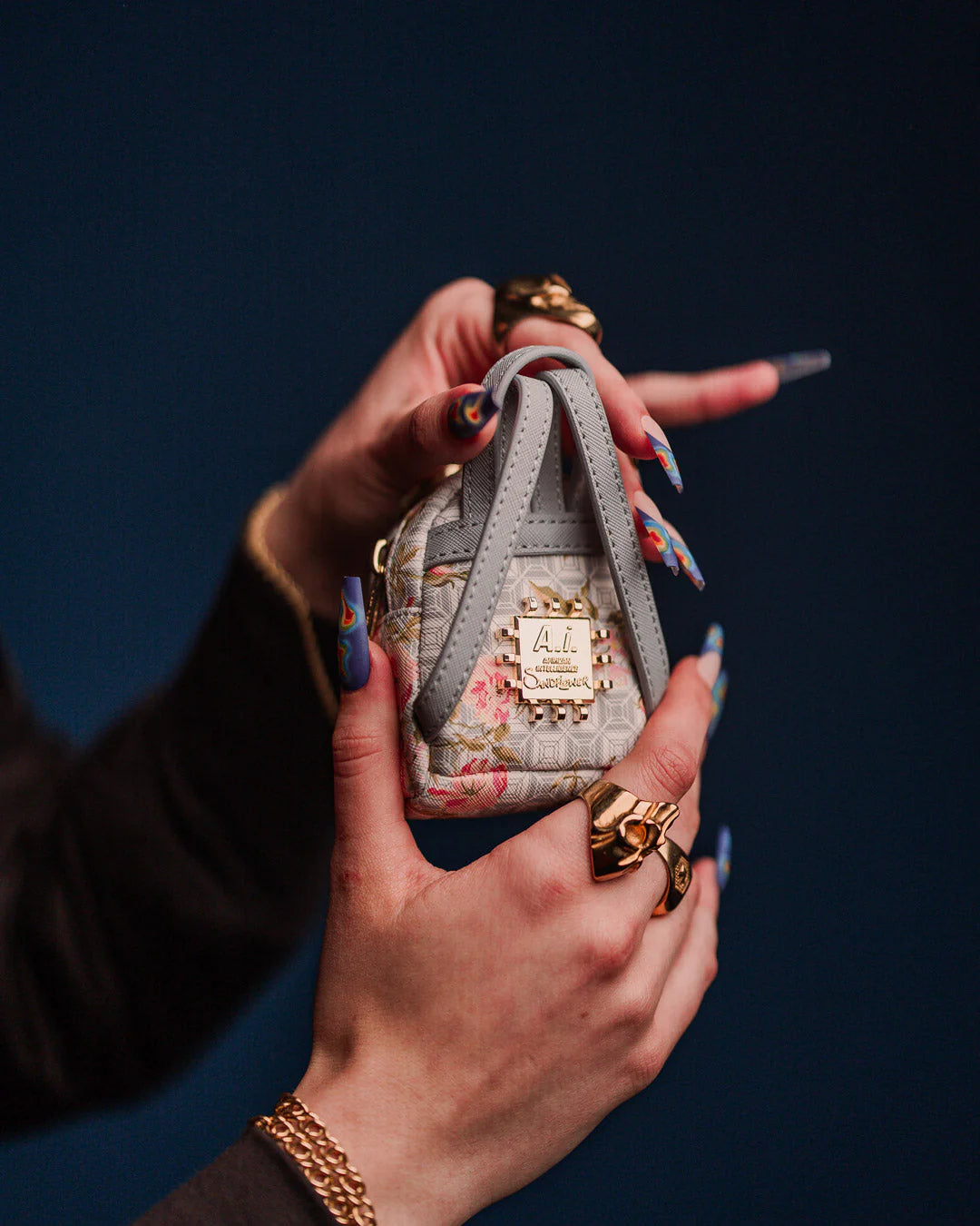 SPRAYGROUND Ai FLORAL KEYCHAIN