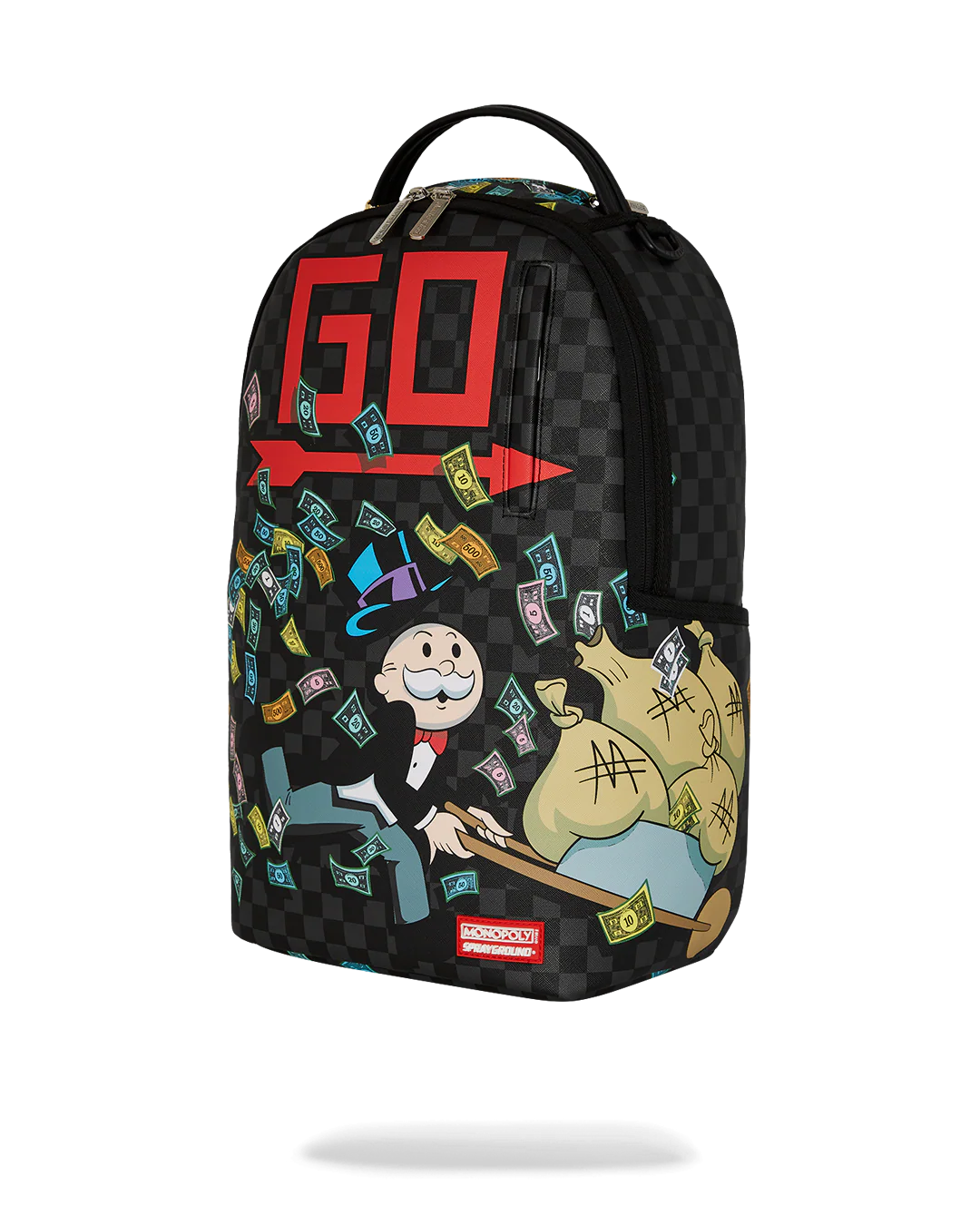 SPRAYGROUND MONOPOLY WHEEL BARREL BACKPACK