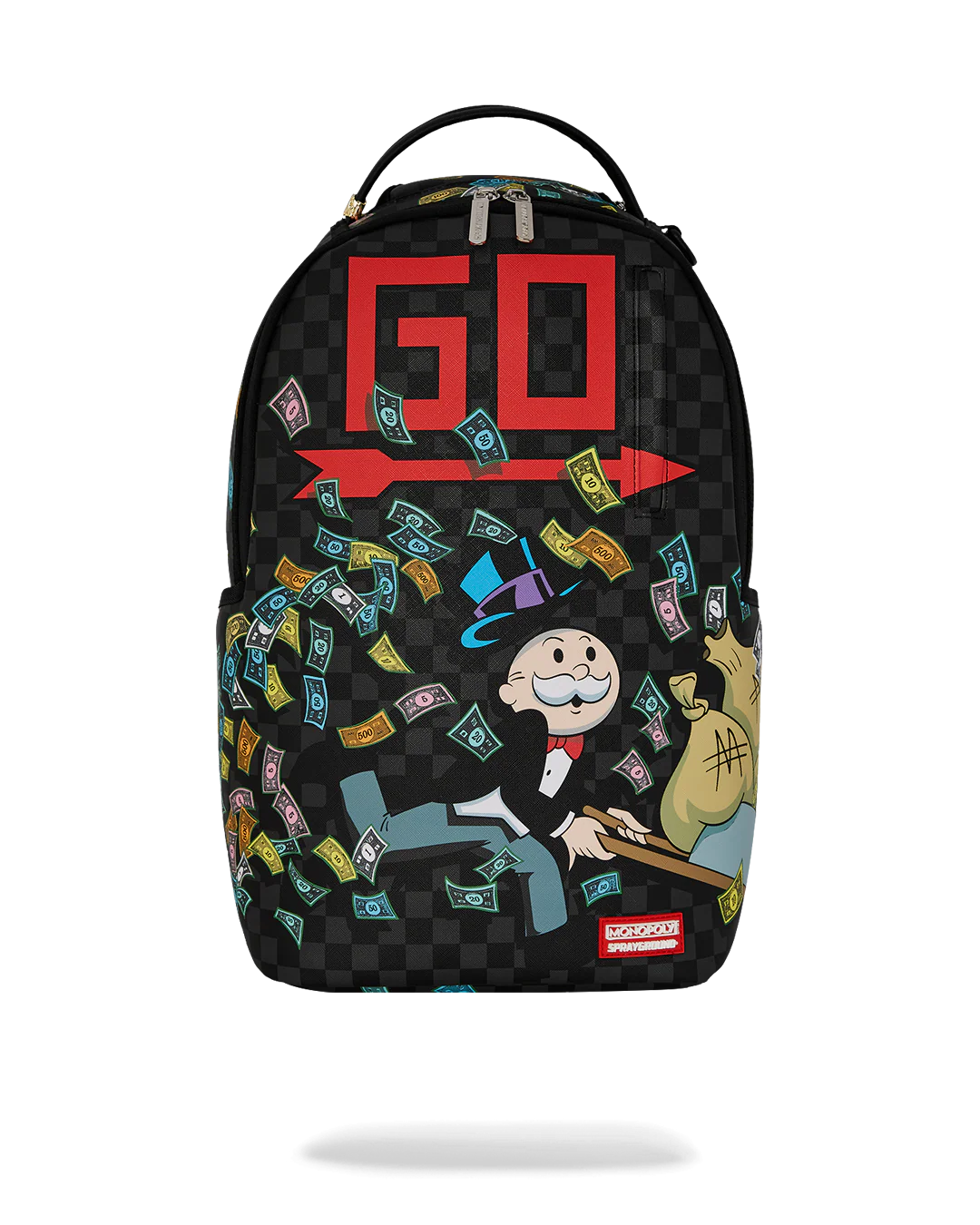 SPRAYGROUND MONOPOLY WHEEL BARREL BACKPACK