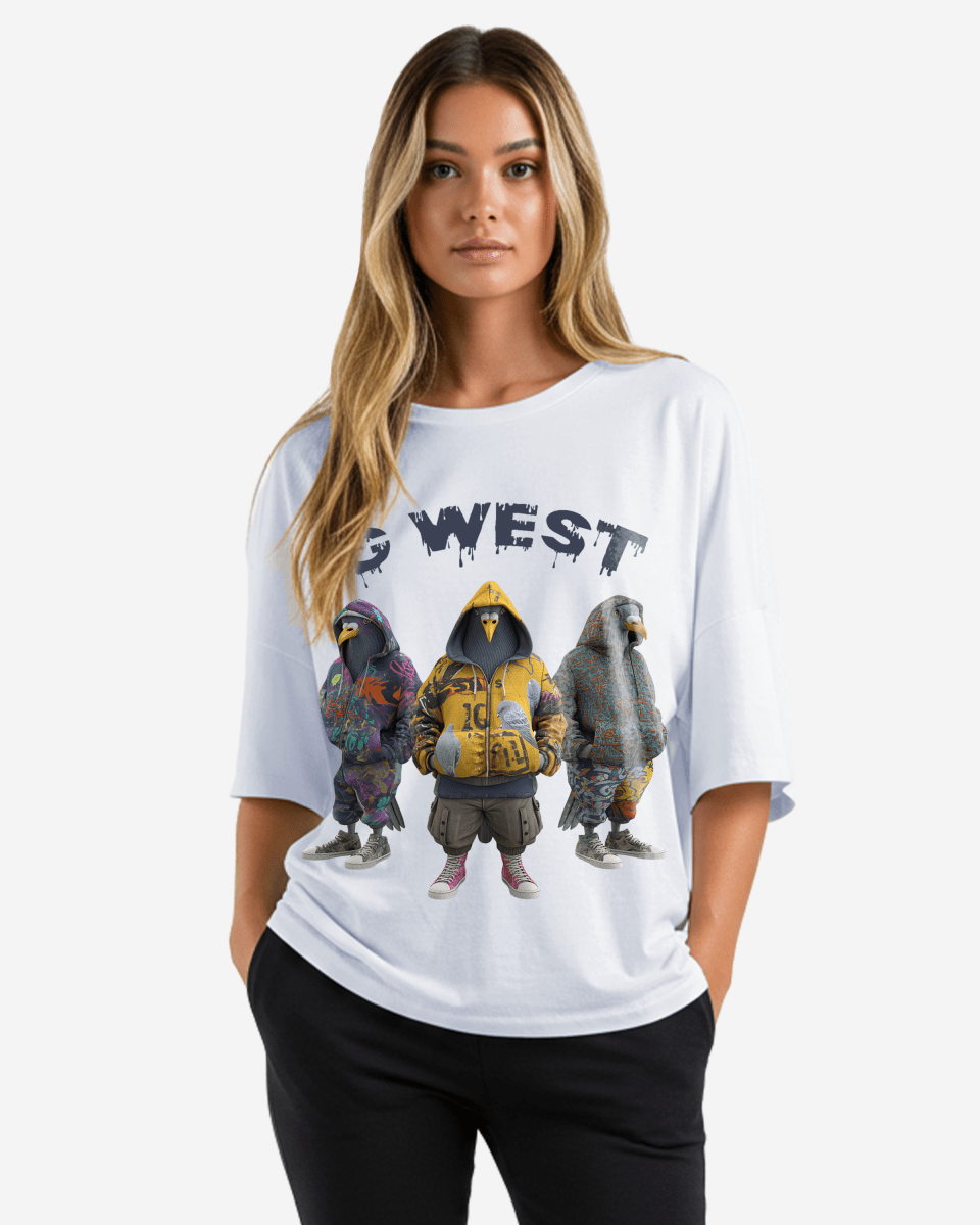 G West 3 Peigion Oversized Tee - WOMEN