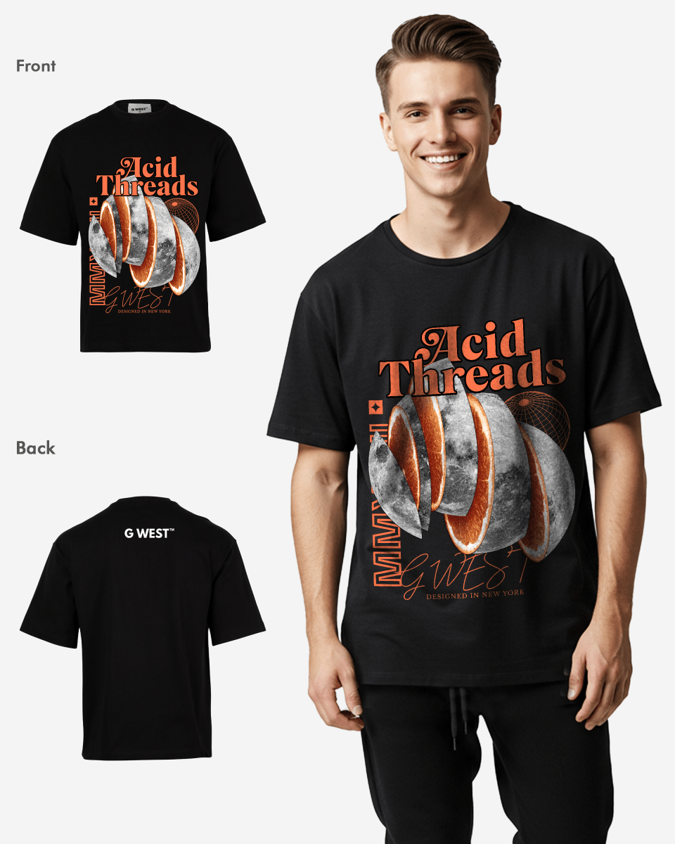 G-WEST ACID THREADS OVERSIZED TEE
