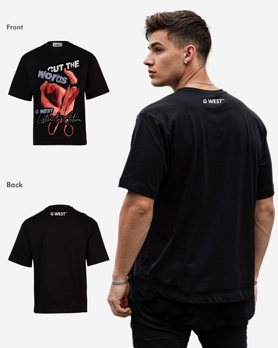 G-WEST ACTION OVERSIZED TEE