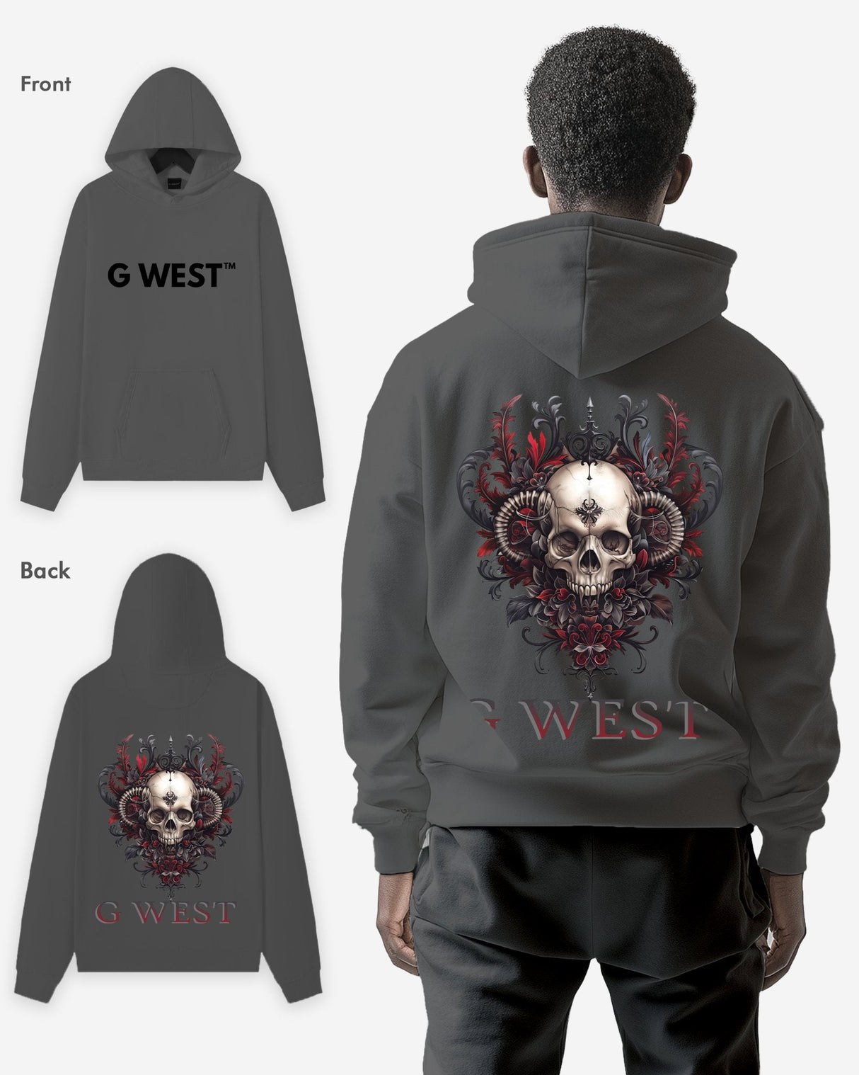 G West Afflicted Times Oversize HOODIE