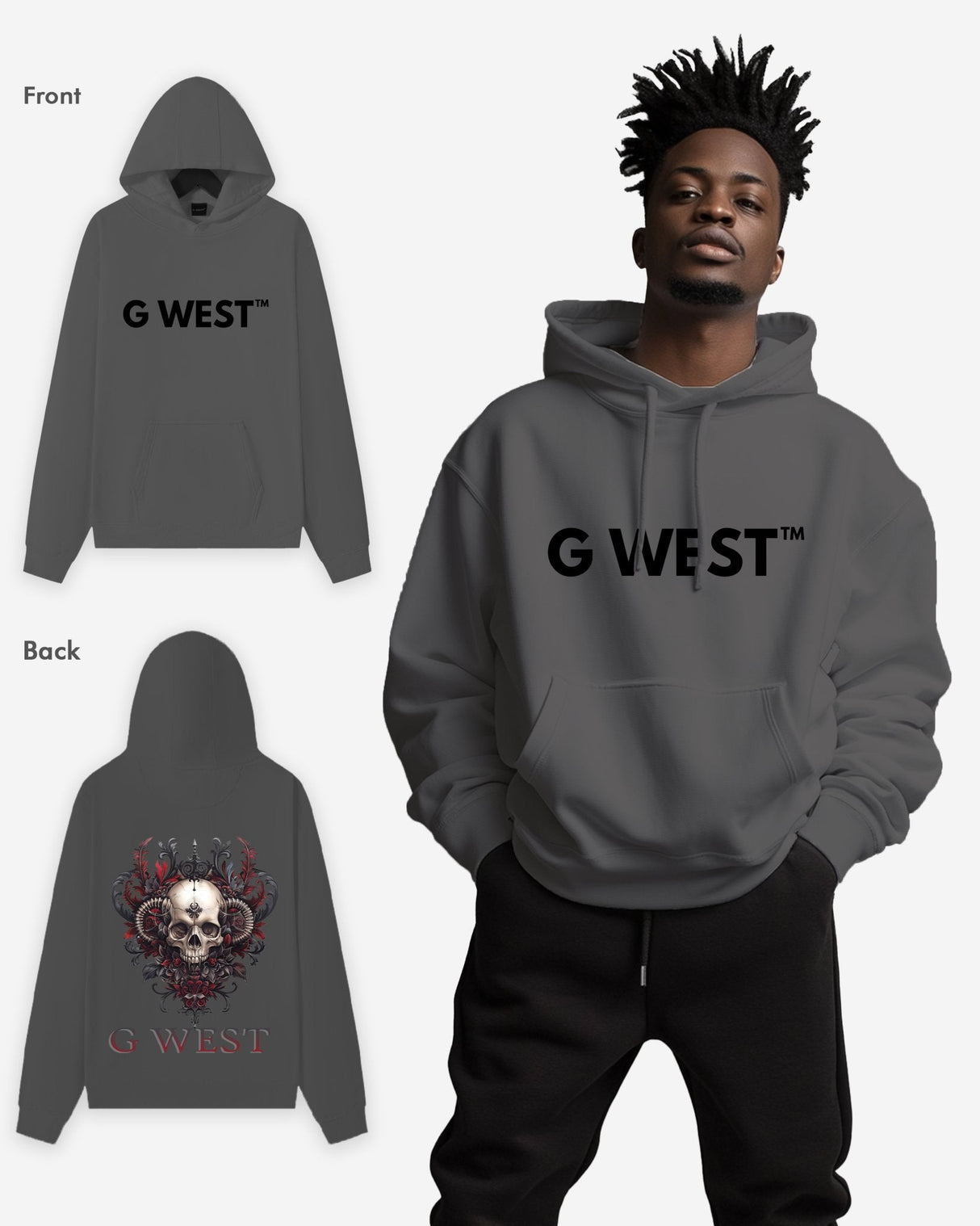 G West Afflicted Times Oversize HOODIE