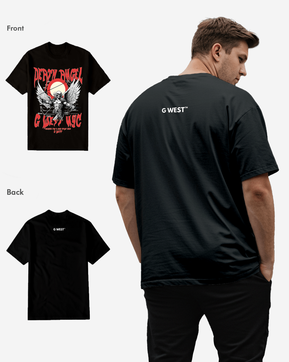 G WEST ANGEL OF DEATH T SHIRT Big and Tall