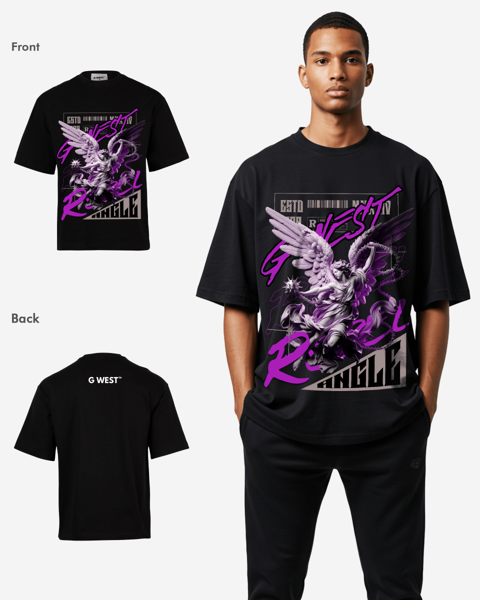 G-WEST ANGLE OVERSIZED TEE