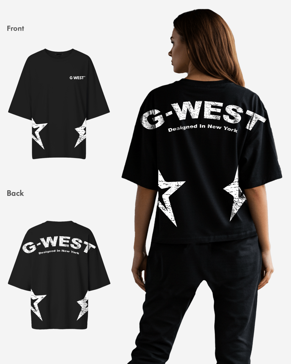 G West Arch Logo Oversized Tee - Women