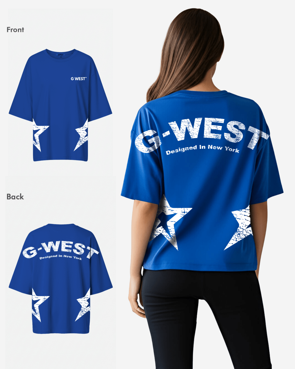 G West Arch Logo Oversized Tee - Women