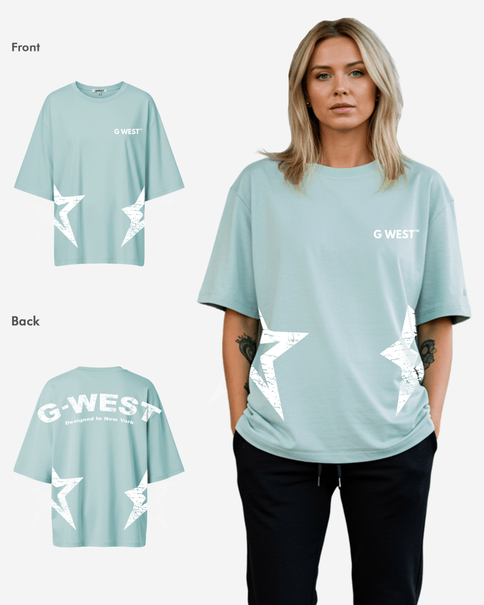 G West Arch Logo Oversized Tee - Women