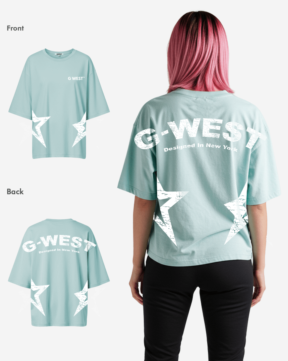 G West Arch Logo Oversized Tee - Women