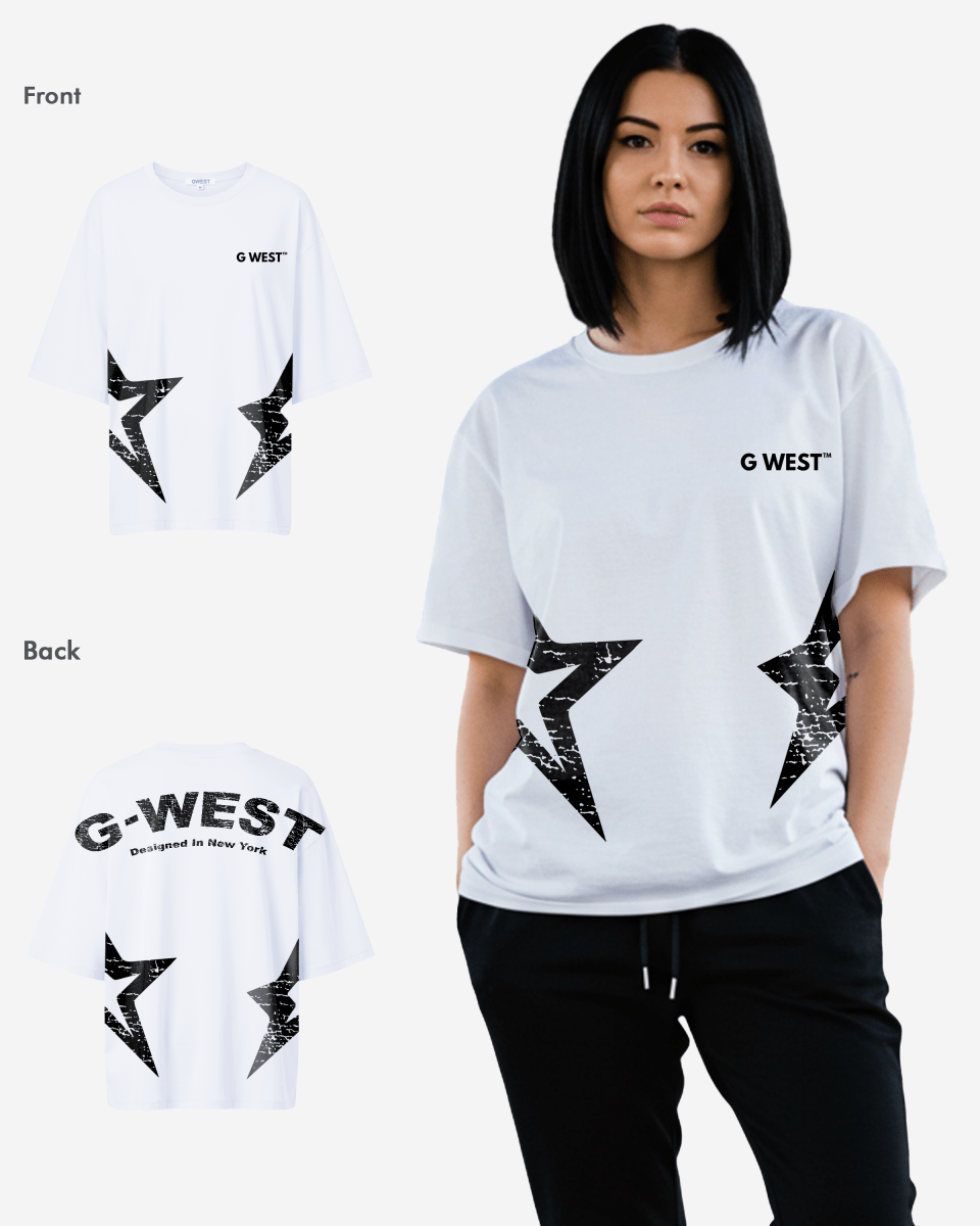 G West Arch Logo Oversized Tee - Women
