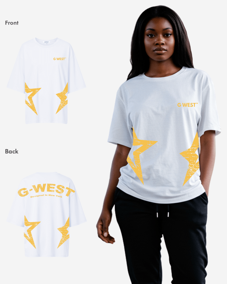G West Arch Logo Oversized Tee - Women