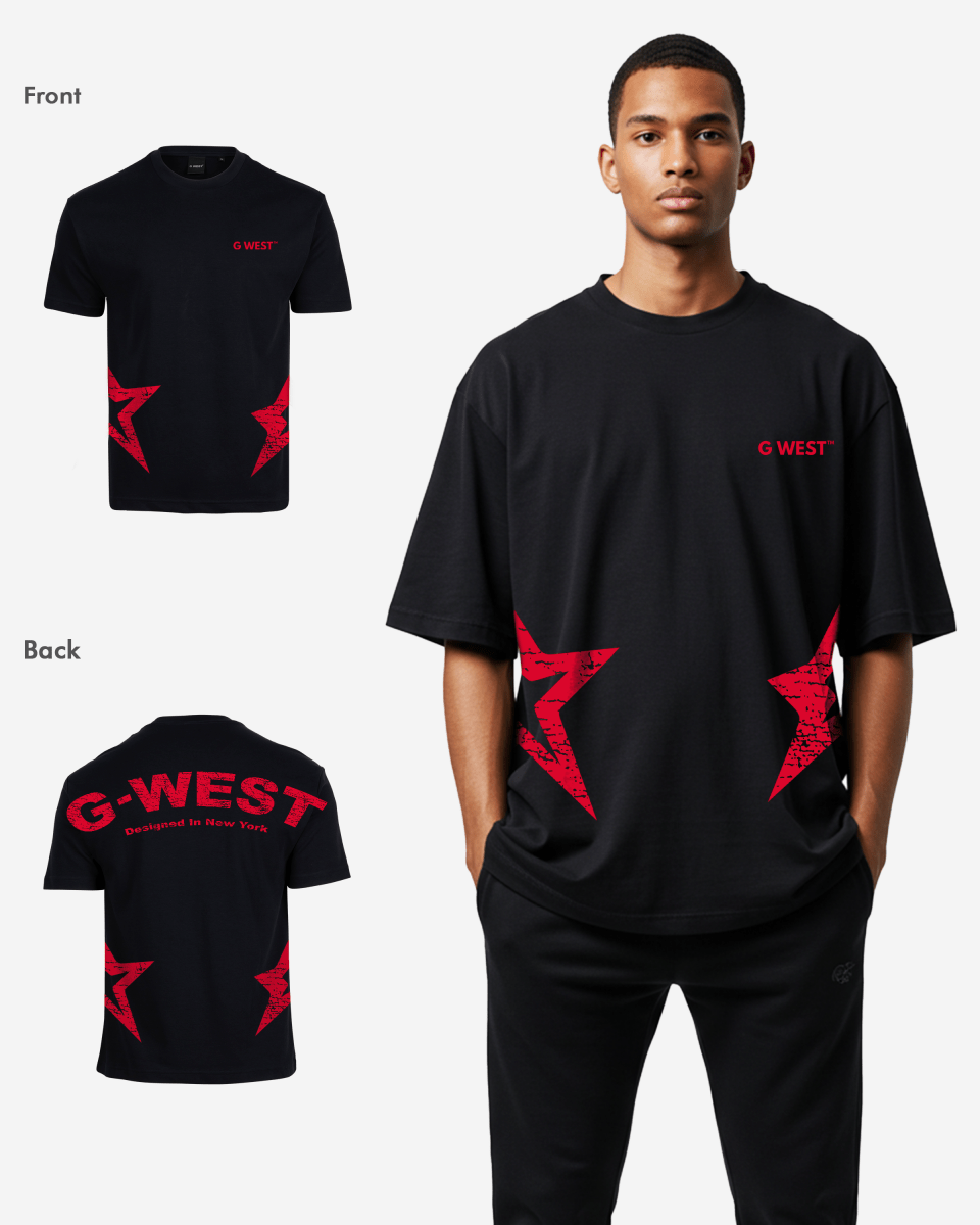 G West Arch Logo Oversized Tee