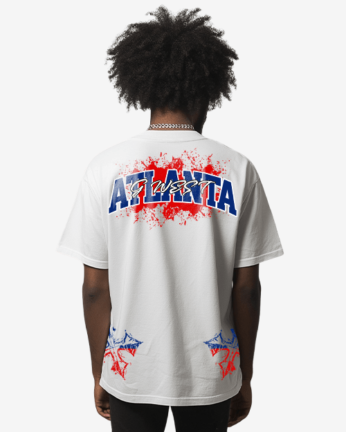G West Atalanta Blood Arch Logo Oversized T-Shirts