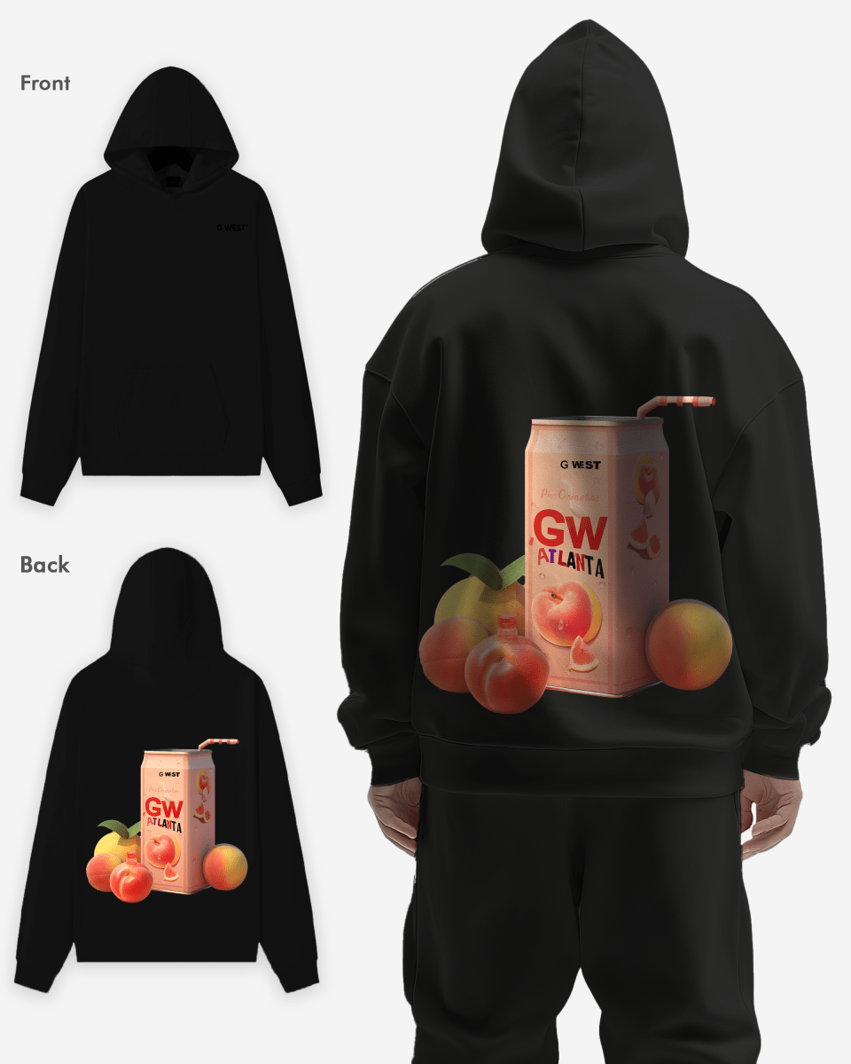 G West Atlanta Peach Heavy Premium Oversize Hoodie