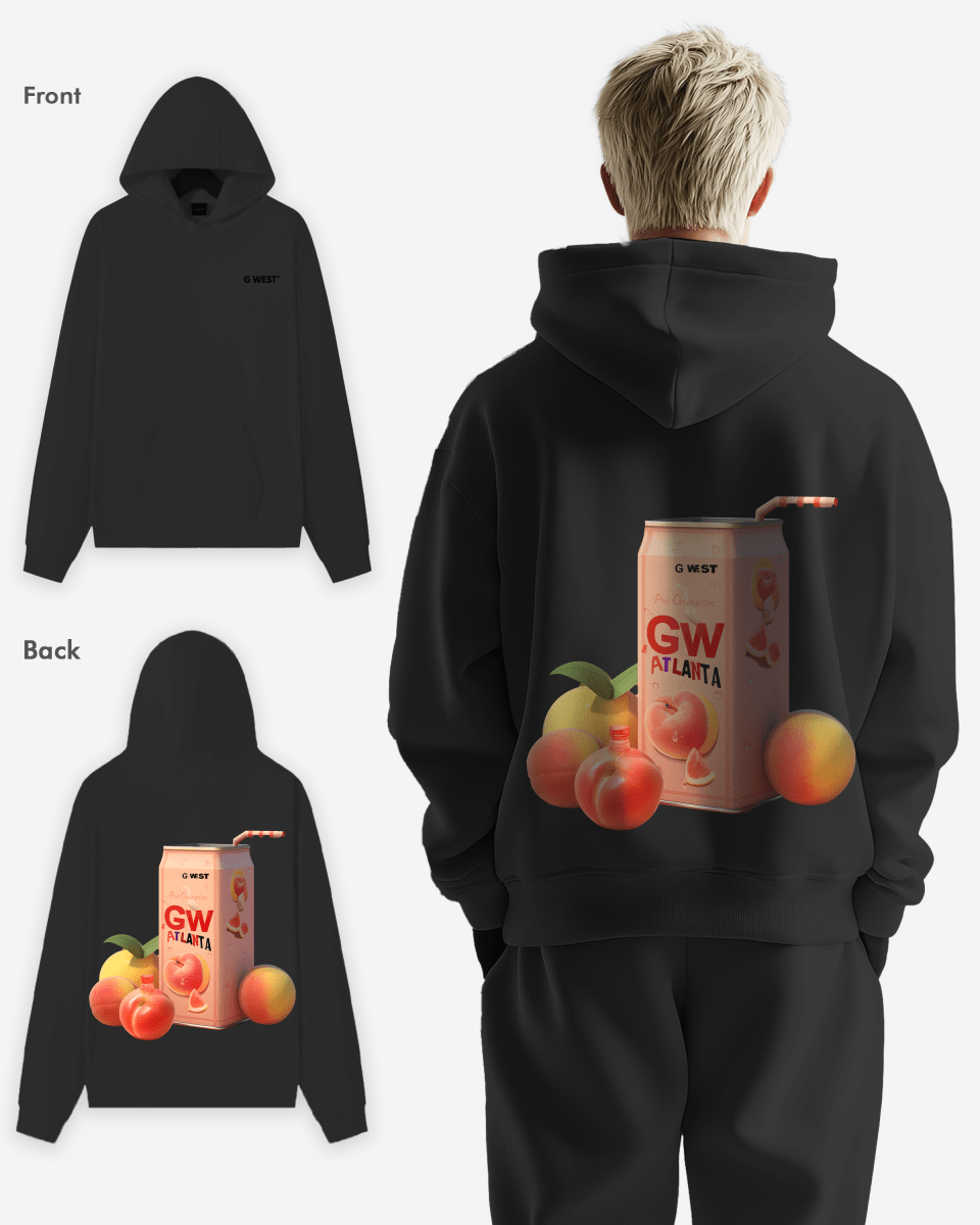 G West Atlanta Peach Heavy Premium Oversize Hoodie