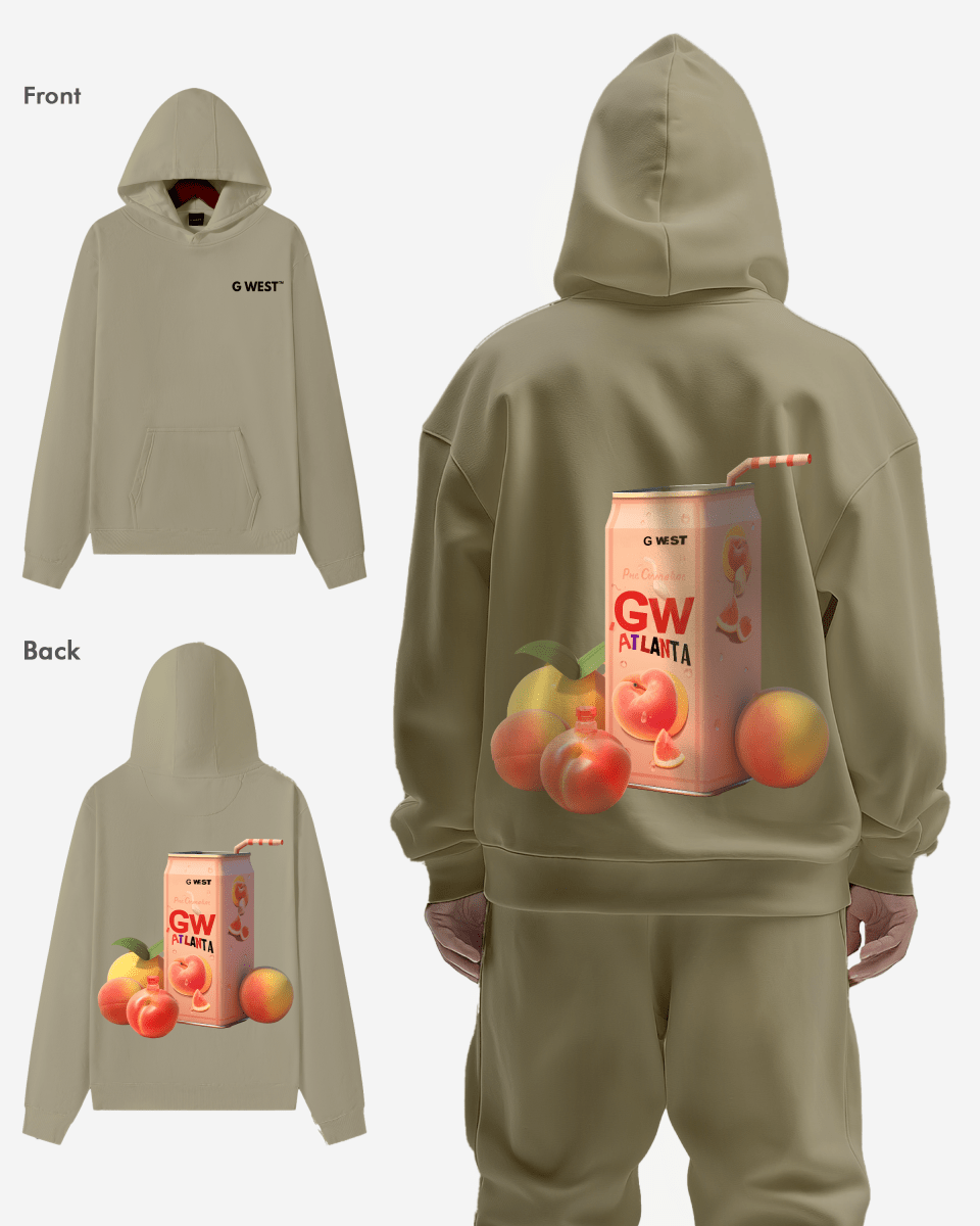 G West Atlanta Peach Heavy Premium Oversize Hoodie