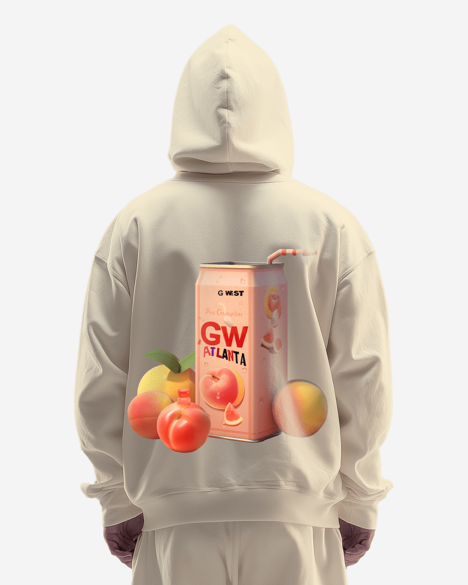 G West Atlanta Peach Heavy Premium Oversize Hoodie