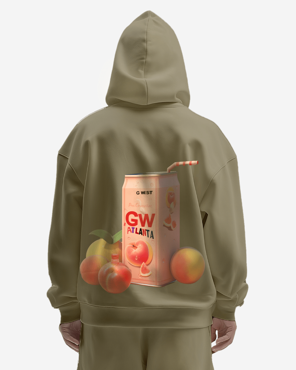 G West Atlanta Peach Heavy Premium Oversize Hoodie