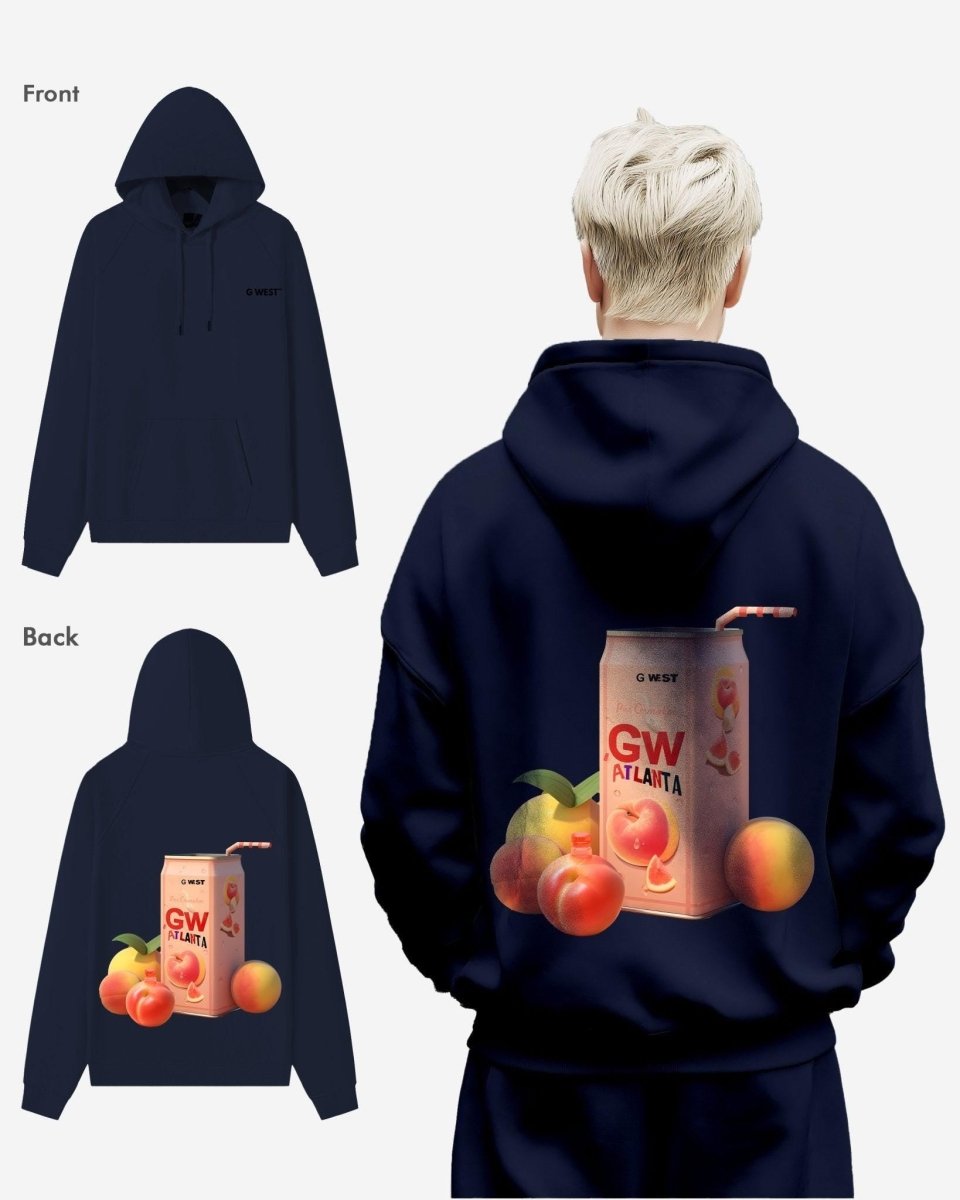 G West Atlanta Peach Heavy Premium Oversize Hoodie