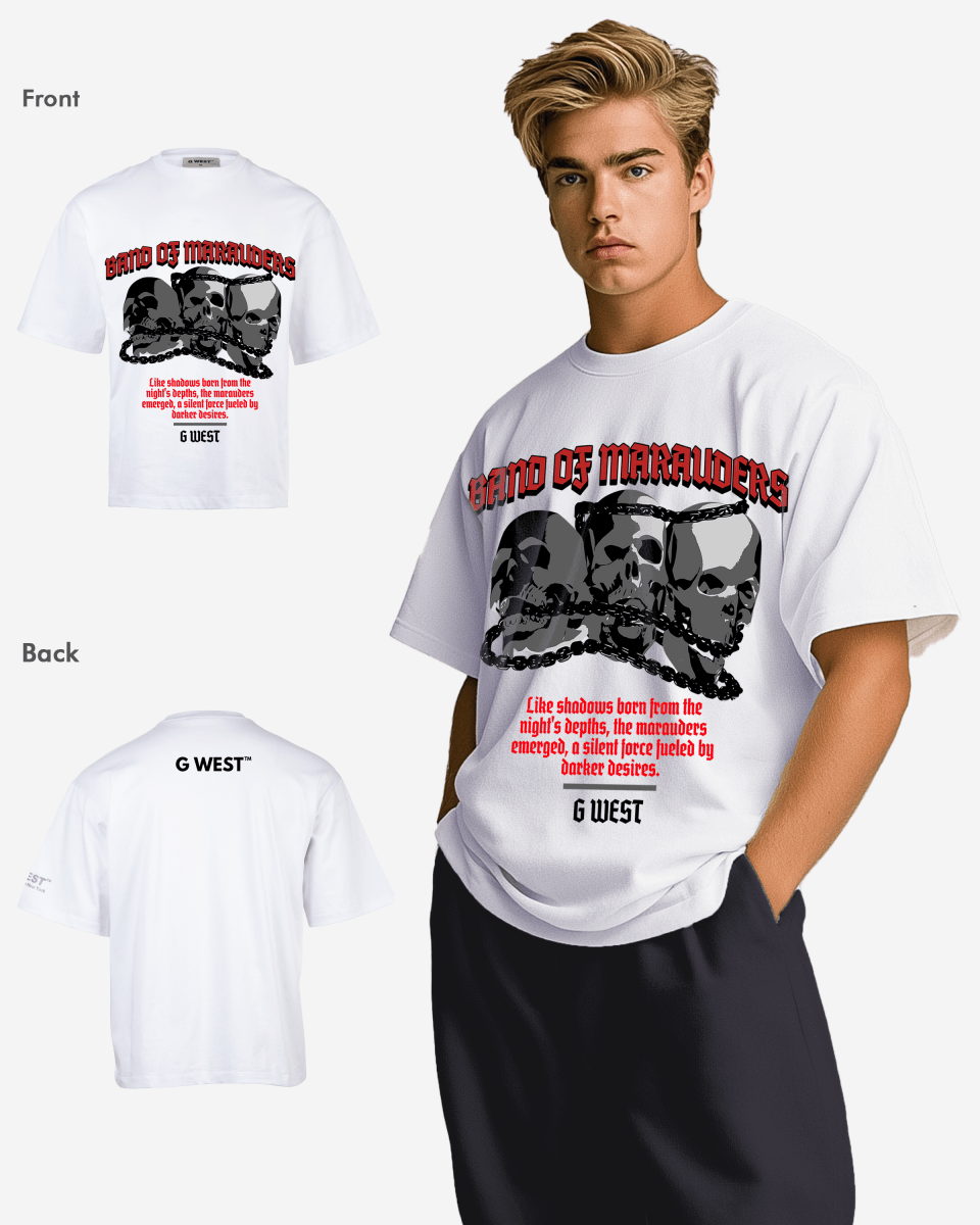 G-WEST BAND OF MARAUDERS OVERSIZED TEE