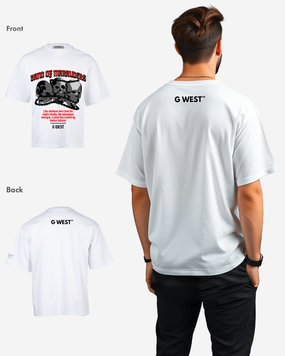 G-WEST BAND OF MARAUDERS OVERSIZED TEE