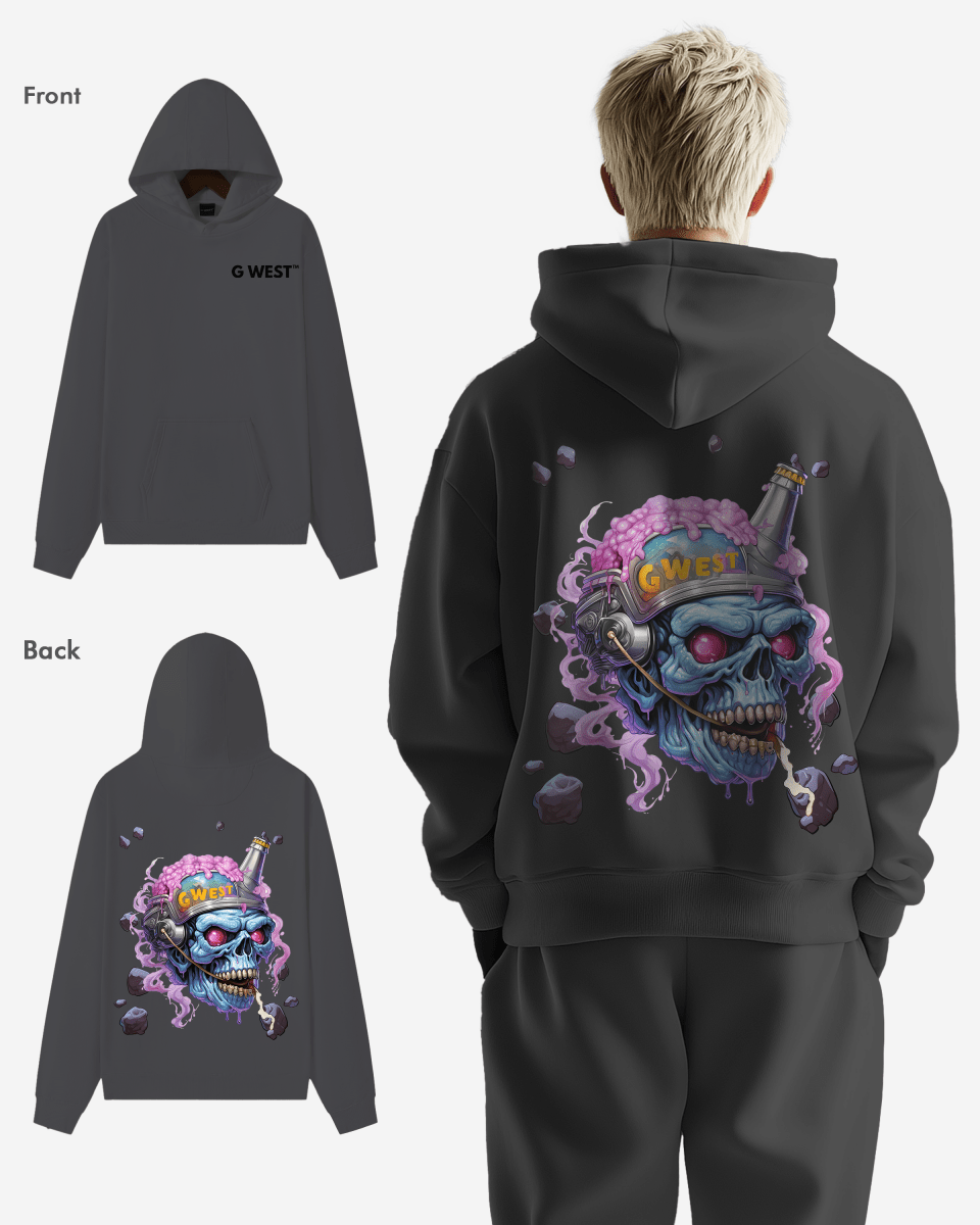 G West Beer Helmet Zombie Heavy Premium Hoodie
