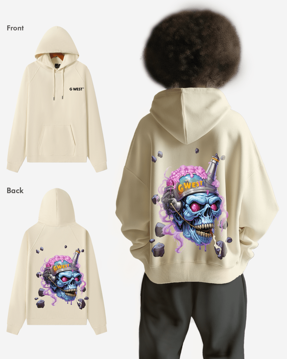 G West Beer Helmet Zombie Heavy Premium Hoodie