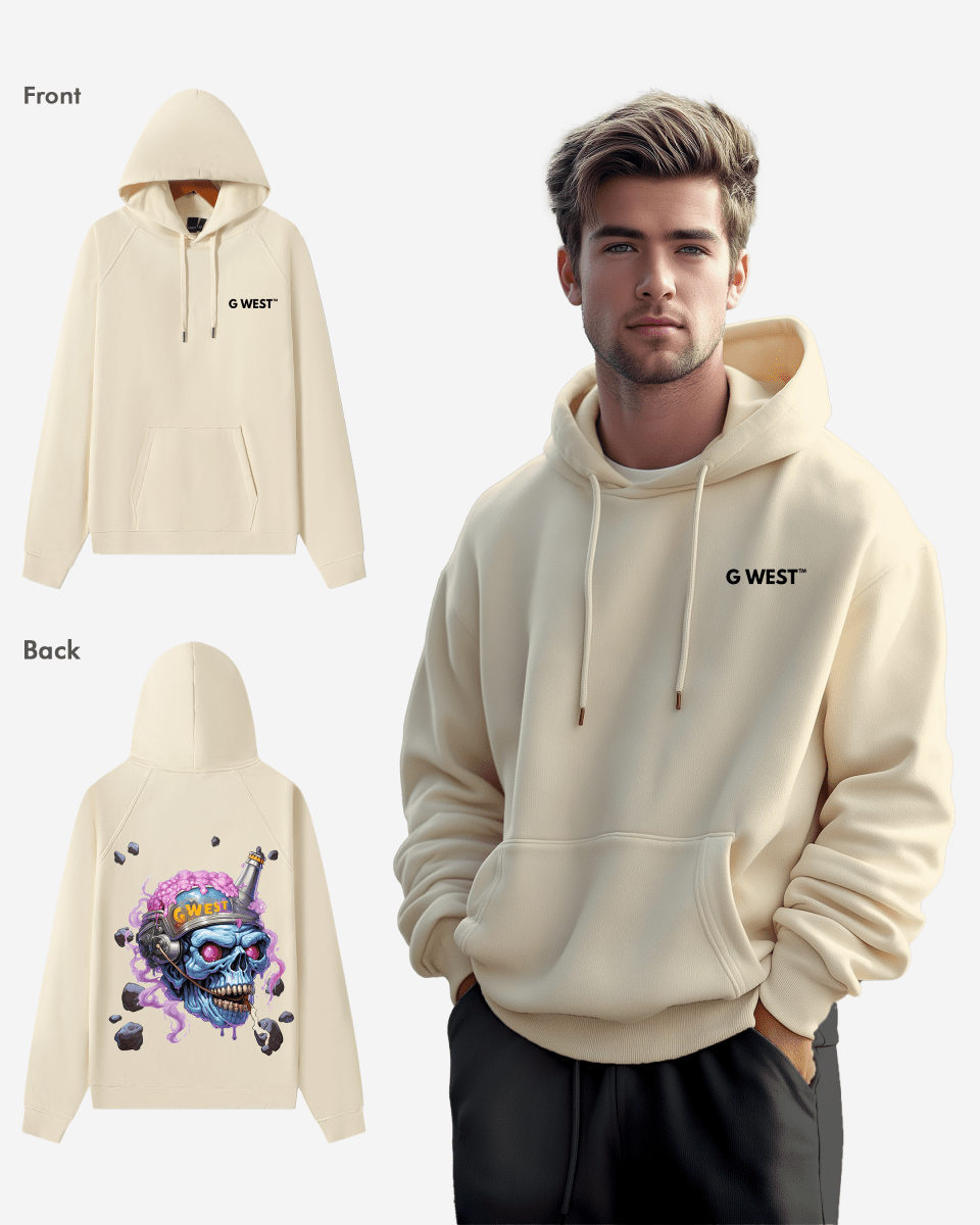 G West Beer Helmet Zombie Heavy Premium Hoodie