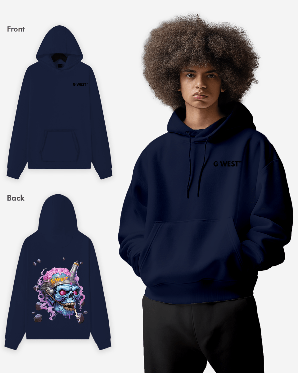 G West Beer Helmet Zombie Heavy Premium Hoodie