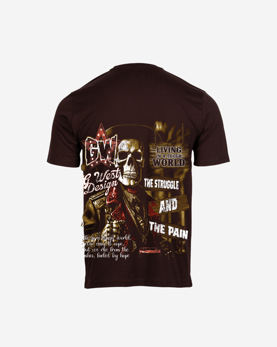 G West Being Enlightened Acid Wash Premium Oversized Tee