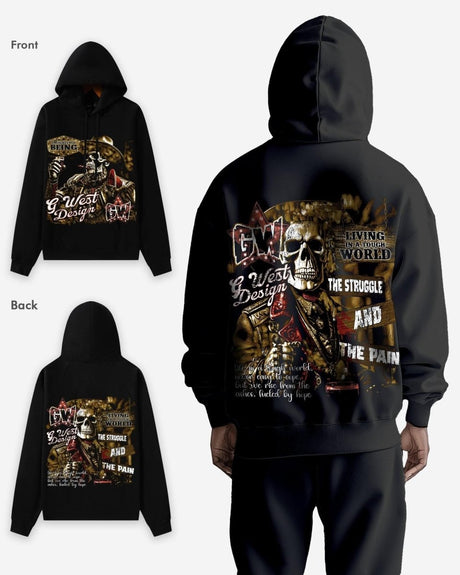 G West Being Enlightened Double Hit Oversized Hoodie