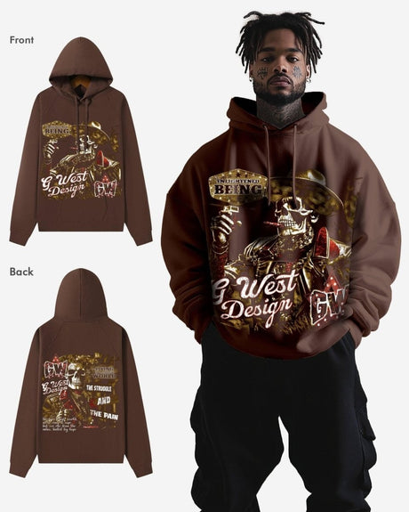 G West Being Enlightened Double Hit Oversized Hoodie