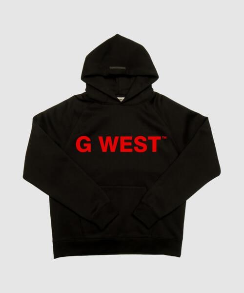 G West Big Chest Logo Mens Hoodie