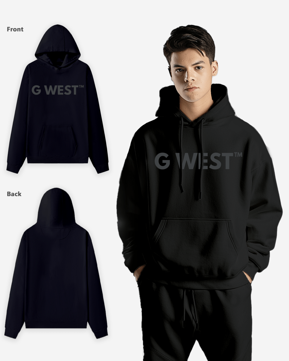 G West Big Chest Logo Mens Hoodie