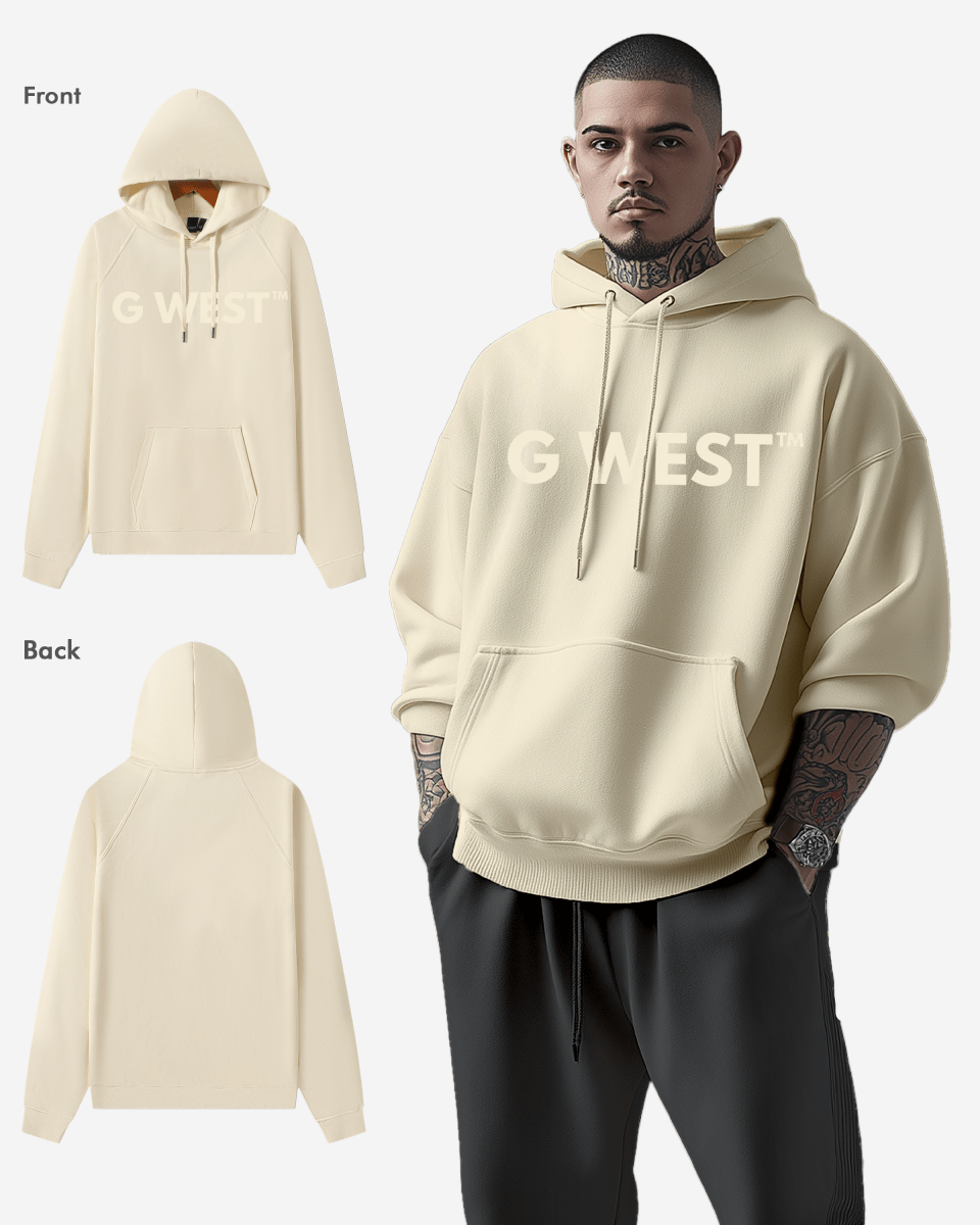 G West Big Chest Logo Mens Hoodie