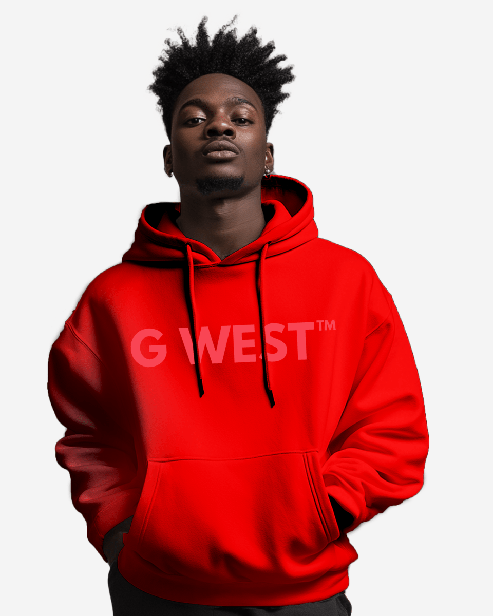 G West Big Chest Logo Mens Hoodie